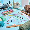 100Pcs Plastic Yarn Knitting Needles SENE-SP0001-01-4