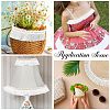 5Yards Polyester Lace Ribbon SRIB-GF0001-74B-5