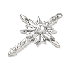 Alloy with Rhinestone Pendants AL-CBA4262-05P-03-2
