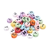 200Pcs 10 Style Opaque Acrylic Beads MACR-YW0001-44-5