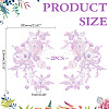 3D Polyester Embroider Thread Iron on/Sew On Patches PATC-WH0023-20A-2