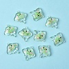10Pcs Luminous Transparent Resin Pendants RESI-YW0004-44B-1