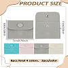 8Pcs 4 Colors Square Velvet Jewelry Boxes with Snap Button TP-LP0001-04-2