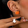 3 Pairs Halloween Alloy Enamel Stud Earrings FS-WGD9D4F-01-2