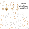 32Pcs 2 Colors Brass Earring Hooks FIND-AR0001-58-4