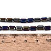 Electroplate Opaque Glass Beads Strands EGLA-Q132-03A-C05-4