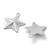 Anti-Tarnish 304 Stainless Steel Pendants STAS-R130-53P-2