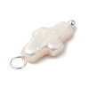 Natural Keshi Pearl Pendants PALLOY-JF02900-01-5