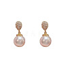 Alloy Rhinestone Teardrop Stud Earrings WG02693-01-5