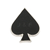 Poker Black Alloy Brooches JEWB-I030-11A-1