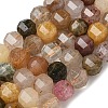 Natural Rutilated Quartz Beads Strands G-B099-A01-01-1