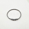 Stainless Steel Round Beaded Stretch Bracelets for Women Men KU2841-4-1