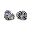 Sparkling Acrylic Heart Beads with Rhinestone Embellishment OACR-NH0001-02A-04-2