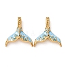 304 Stainless Steel Enamel Pendants STAS-Z193-10G-2