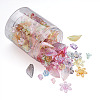 Craftdady 300Pcs 6 Style Transparent Acrylic Bead Caps TACR-CD0001-03-14