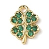 Brass Micro Pave Cubic Zirconia Charms X-KK-I276-44G-1