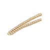 Brass Rhinestone Cup Chains Tassel Big Pendants KK-P227-11G-3