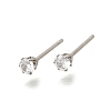 Cubic Zirconia Ear Studs STAS-E051-3A-2