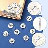 24Pcs 12 Styles 201 Stainless Steel Links/Connectors STAS-FS0001-98-3