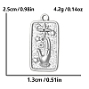 304 Stainless Steel Pendant Rhinestone Pendants PW-WGDFA9E-01-2