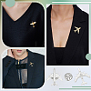 16Pcs Airplane Alloy Brooches for Backpack Clothes JEWB-PH0001-45P-5
