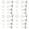 40 Pairs 4 Style Acrylic Imitation Pearl Ball Stud Earrings for Girl Women STAS-DC0004-38-1