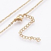 304 Stainless Steel Pendant Necklaces NJEW-P224-11G-3