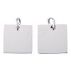 Anti-Tarnish 304 Stainless Steel Stamping Blank Tag Charms STAS-I311-28P-1