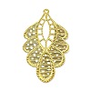 Rack Plating Iron Filigree Big Pendants X-IFIN-Q134-02G-1