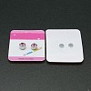 Stainless Steel Magnetic Ear Studs with Rhinestone EJEW-I054C-04-2