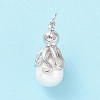 Shell Pearl Pendants KK-C004-10P-2