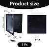 1Pc Wood T Shirt Display Cases with Visible Window Lid ODIS-DC0001-16-2