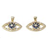 Brass Micro Pave Cubic Zirconia Pendants ZIRC-N039-235-2