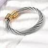 304 Stainless Steel Cuff Bangles BJEW-P310-26A-GP-3