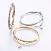 304 Stainless Steel Bangles BJEW-P223-09-1