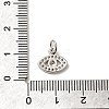 CZ Brass Micro Pave Cubic Zirconia Evil Eye Charms ZIRC-L018-10P-3