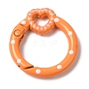 Spray Painted Alloy Spring Gate Ring X1-PALLOY-P292-04-2