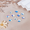 10Pcs Irregular Rhombus Sew on Rhinestone RGLA-LP0001-07-1