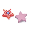 Tartan Pattern Opaque Resin Cabochons CRES-A061-01A-3
