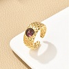 Natural Gemstone Finger Rings RJEW-K290-11G-4