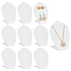 10Pcs Acrylic Slant Back Earring Stands Displays EDIS-PH0001-79-1