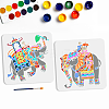 MAYJOYDIY US 1 Set PET Hollow Out Drawing Painting Stencils DIY-MA0004-70B-1