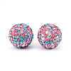 Polymer Clay Pave Rhinestone Beads RB-T018-01J-1