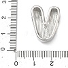 Brass Initial Beads KK-B167-27P-01V-3