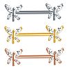 304 Stainless Steel Clear Cubic Zirconia Dragonfly Nipple Bar WG95A02-01-1