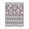 Bowknot & Strawberry Self Adhesive 5D Embossed Nail Art Stickers PW-WG579ED-02-1