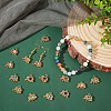   60Pcs Natural & Synthetic Mixed Gemstone Pendants PALLOY-PH0022-26-4