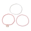 3Pcs Glass Seed Beaded Stretch Bracelets for Women BJEW-JB11437-4