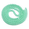 Baking Painted Imitation Jade Glass Round Bead Strands DGLA-Q021-6mm-22-A-2