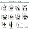 DIY Panda Drop Earring Making Kits DIY-SZ0007-97-7